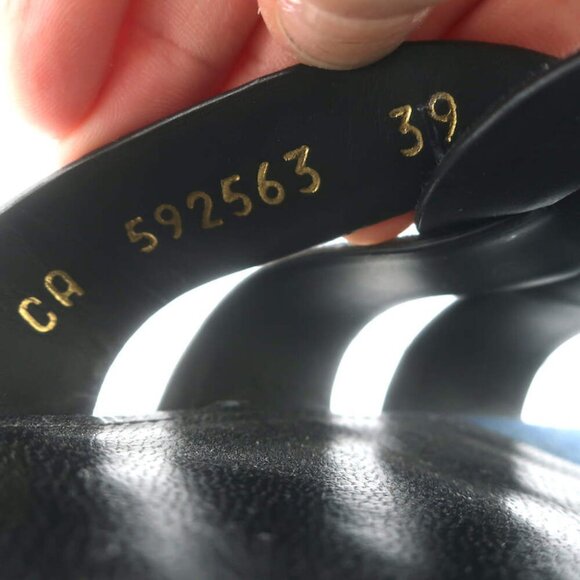 Saint Laurent Denim Tribute Flat Sandals Blue Size 39 Open Toe Mules - Picture 9 of 10